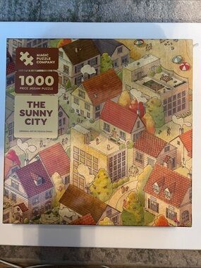 The Sunny City 1000-Piece Jigsaw Puzzle - Multicolor Scene